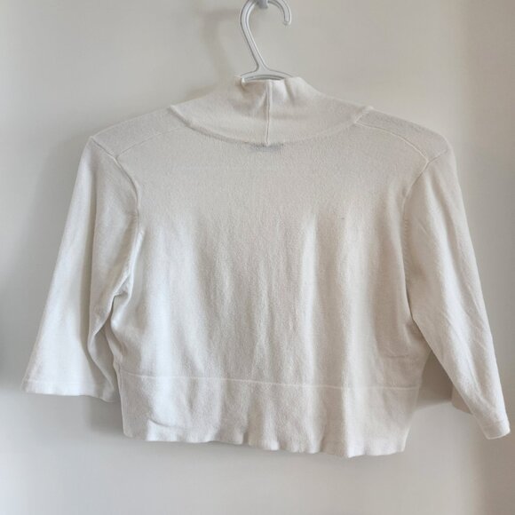 Ricki's White Cropped Cardigan (S/P) - Picture 2 of 4